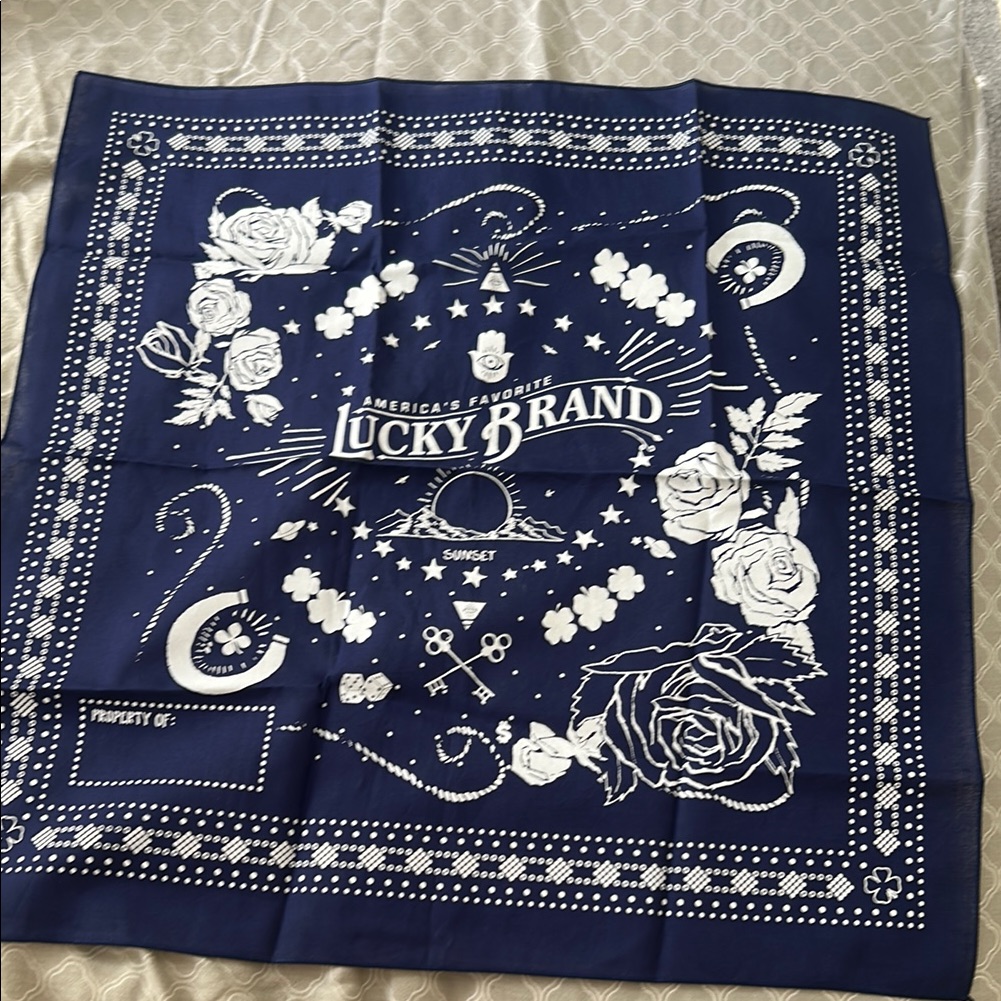 Lucky Brand Blue Bandana Lucky Brand Blue Bandana